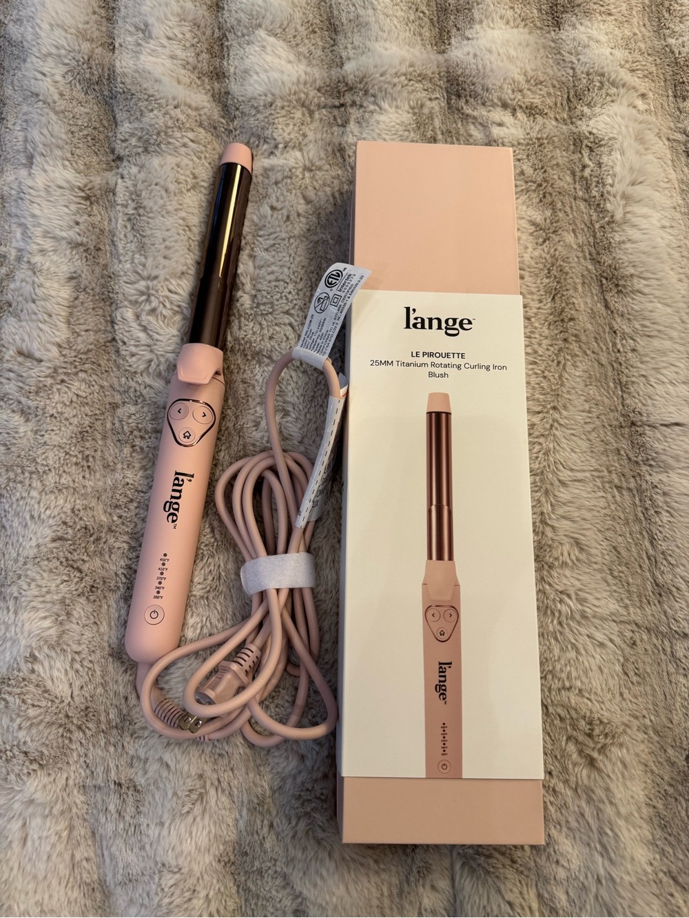 Lange Blush 25mm Le Pirouette Titanium Rotating Curling Iron